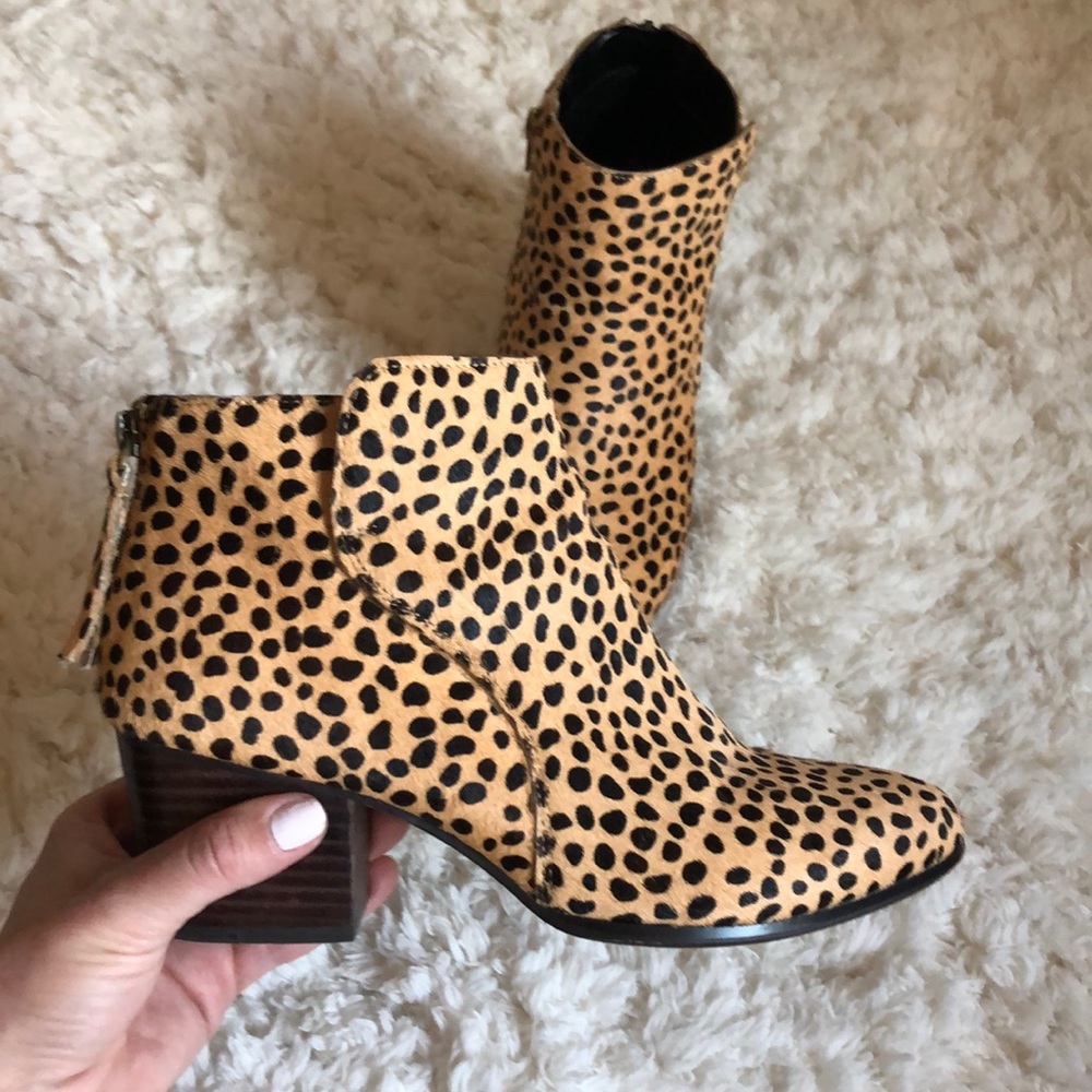 Sole Society leopard booties